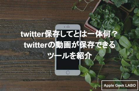 twitter 保存 ツール|twitter動画保存サイト.